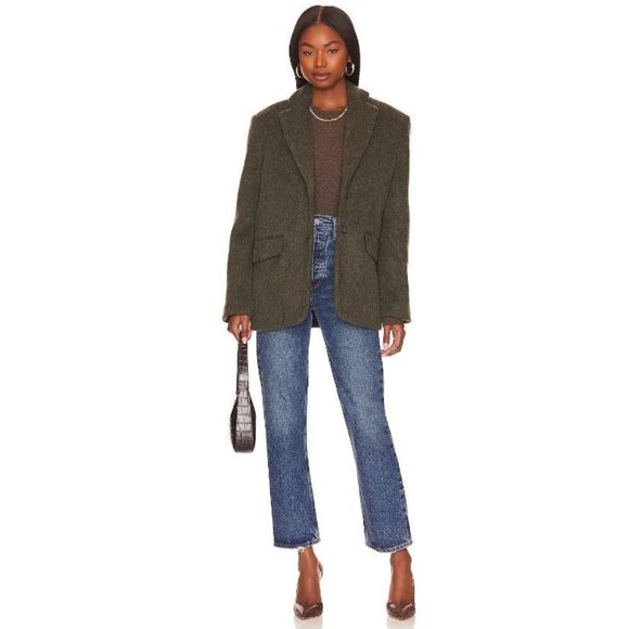 Agolde Denim - Agolde 90's Pinch Waist High Rise Straight Jeans in Range Blue Size 24 NWT